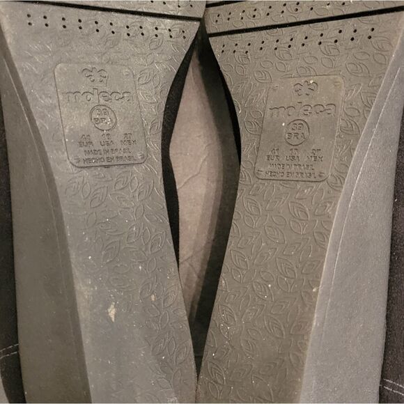 BLACK MOLECA LOW WEDGE STYLE FLAT SHOES - Picture 12 of 16